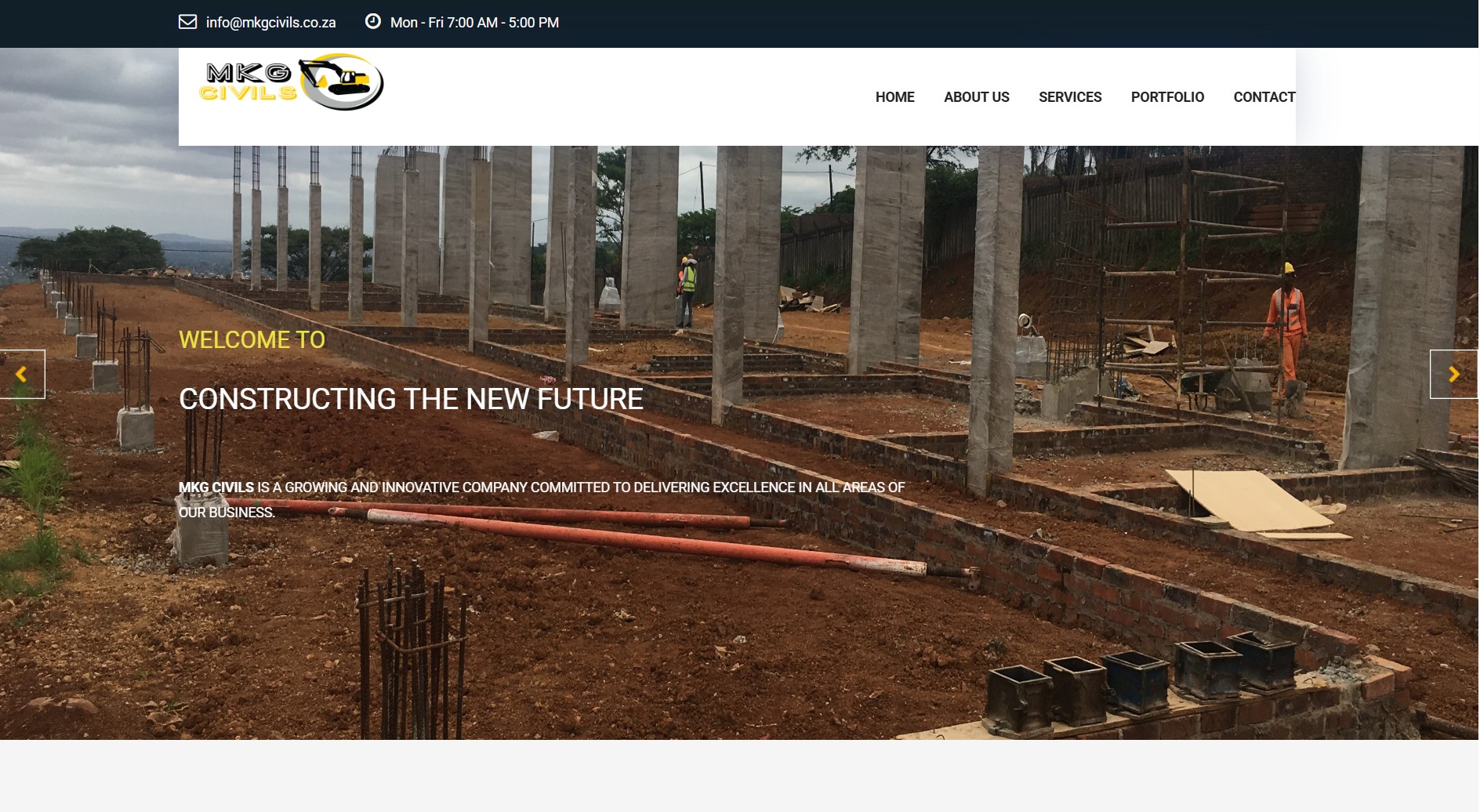 MKG Civils Homepage